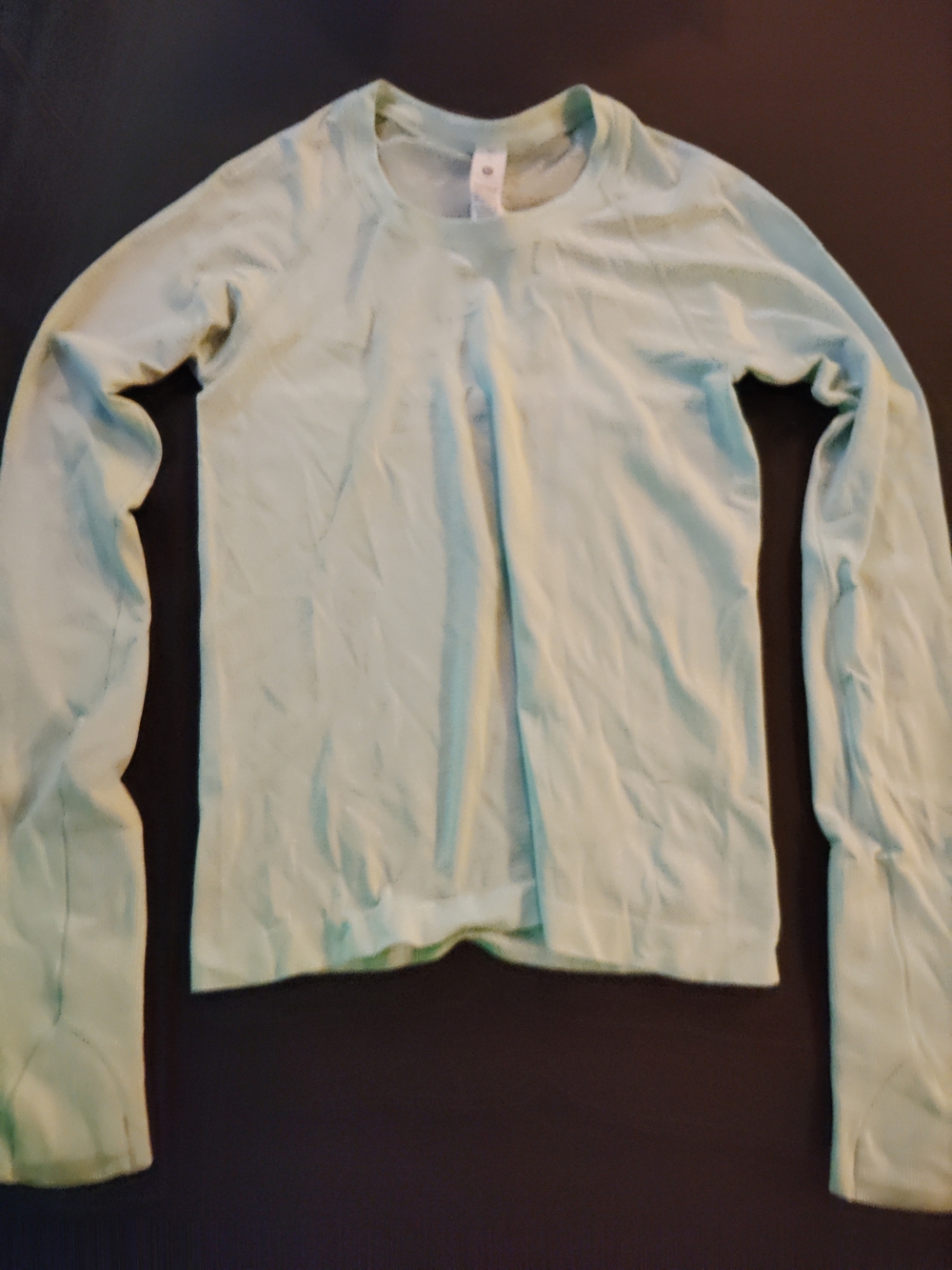 lululemon athletica Long Sleeve Tee in Light Mint Green